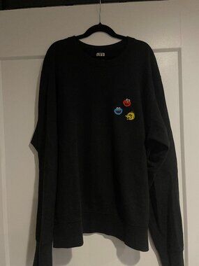 Uniqlo Kaws x Sesame Street Embroidered Logo Crewneck